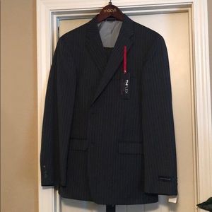Grey Pinstripe Tommy Hilfiger Suit. Never Worn.